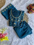FANCY CHINON EMBROIDERY WORK TOP SHARARA WITH DUPATTA FESTIVE WEAR WHOLESALE PRICE ETHNIC GARMENT (3)