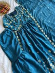 FANCY CHINON EMBROIDERY WORK TOP SHARARA WITH DUPATTA FESTIVE WEAR WHOLESALE PRICE ETHNIC GARMENT (3)