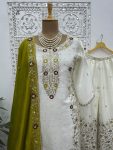 FANCY CHINON SILK EMBROIDERY SEQUENCE AND THREAD WORK WITH STONE HAND WORK TOP PALAZZO WITH DUPATTA FESTIVE WEAR WHOLESALE PRICE ETHNIC GARMENT (9)
