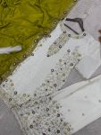 FANCY CHINON SILK EMBROIDERY SEQUENCE AND THREAD WORK WITH STONE HAND WORK TOP PALAZZO WITH DUPATTA FESTIVE WEAR WHOLESALE PRICE ETHNIC GARMENT (9)