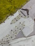 FANCY CHINON SILK EMBROIDERY SEQUENCE AND THREAD WORK WITH STONE HAND WORK TOP PALAZZO WITH DUPATTA FESTIVE WEAR WHOLESALE PRICE ETHNIC GARMENT (9)