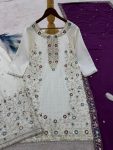 FANCY CHINON SILK EMBROIDERY SEQUENCE AND THREAD WORK WITH STONE HAND WORK TOP PALAZZO WITH DUPATTA FESTIVE WEAR WHOLESALE PRICE ETHNIC GARMENT (3)