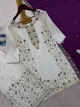 FANCY CHINON SILK EMBROIDERY SEQUENCE AND THREAD WORK WITH STONE HAND WORK TOP PALAZZO WITH DUPATTA FESTIVE WEAR WHOLESALE PRICE ETHNIC GARMENT (3)