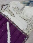 FANCY CHINON SILK EMBROIDERY SEQUENCE AND THREAD WORK WITH STONE HAND WORK TOP PALAZZO WITH DUPATTA FESTIVE WEAR WHOLESALE PRICE ETHNIC GARMENT (3)