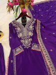 FANCY CHINON SILK EMBROIDERY SEQUENCE WORK TOP PALAZZO WITH DUPATTA PARTY WEAR WHOLESALE PRICE ETHNIC GARMENT (3)