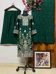 FANCY CHINON SILK ZARI AND SEQUENCE EMBROIDERY WORK WITH FANCY LACE WORK TOP PALAZZO WITH DUPATTA FESTIVE WEAR WHOLESALE PRICE ETHNIC GARMENT (4)