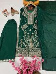 FANCY CHINON SILK ZARI AND SEQUENCE EMBROIDERY WORK WITH FANCY LACE WORK TOP PALAZZO WITH DUPATTA FESTIVE WEAR WHOLESALE PRICE ETHNIC GARMENT (4)