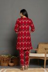 FANCY COTTON BLOCK PRINT WITH FANCY HANDWORK AND LACE BORDER WORK CO-ORD SET CASUAL WEAR WHOLESALE PRICE ETHNIC GARMENT (4)