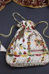 FANCY COTTON EMBROIDERY WITH SEQUENCE WORK AND LACE BORDER WORK POTLI PURSE FESTIVE WEAR WHOLESALE PRICE ETHNIC GARMENT (2)