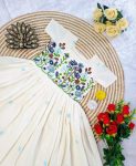 FANCY COTTON THREAD WORK ONE PIECE PARTY WEAR WHOLESALE PRICE ETHNIC GARMENT (10)