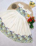 FANCY COTTON THREAD WORK ONE PIECE PARTY WEAR WHOLESALE PRICE ETHNIC GARMENT (10)