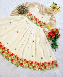 FANCY COTTON THREAD WORK ONE PIECE PARTY WEAR WHOLESALE PRICE ETHNIC GARMENT (7)