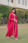 FANCY FAUX BLOOMING EMBROIDERED WORK TOP BOTTOM WITH DUPATTA FESTIVE WEAR WHOLESALE PRICE ETHNIC GARMENT (7)