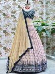 FANCY GEORGETTE DIGITAL PRINTED EMBROIDERY SEQUENCE WORK LEHENGA CHOLI WITH DUPATTA PARTY WEAR WHOLESALE PRICE ETHNIC GARMENT (6)