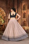 FANCY GEORGETTE DIGITAL PRINTED EMBROIDERY SEQUENCE WORK LEHENGA CHOLI WITH DUPATTA PARTY WEAR WHOLESALE PRICE ETHNIC GARMENT (6)