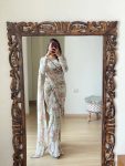FANCY GEORGETTE DIGITAL PRINTED READY TO WEAR SAREE WITH UNSTITCHED BLOUSE PARTY WEAR WHOLESALE PRICE ETHNIC GARMENT (2)