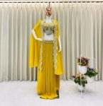 FANCY GEORGETTE EMBROIDERY SEQUENCE DIAMOND WORK BLOUSE SKIRT WITH KOTI PARTY WEAR WHOLESALE PRICE ETHNIC GARMENT (3)