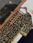 FANCY GEORGETTE EMBROIDERY SEQUENCE MOTI WORK TOP BOTTOM WITH DUPATTA PARTY WEAR WHOLESALE PRICE ETHNIC GARMENT (4)