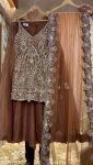 FANCY GEORGETTE EMBROIDERY SEQUENCE PEARL HAND WORK TOP PALAZZO WITH DUPATTA PARTY WEAR WHOLESALE PRICE ETHNIC GARMENT (6)