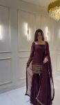 FANCY GEORGETTE EMBROIDERY SEQUENCE WORK TOP SHARARA WITH DUPATTA PARTY WEAR WHOLESALE PRICE ETHNIC GARMENTPARTY WEAR WHOLESALE PRICE ETHNIC GARMENT (4)