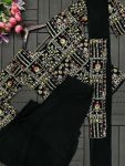 FANCY GEORGETTE EMBROIDERY WORK JACKET PALAZZO WITH DUPATTA PARTY WEAR WHOLESALE PRICE ETHNIC GARMENT (4)