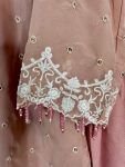 FANCY GEORGETTE EMBROIDERY ZARI AND SEQUENCE WITH PEARL MOTI HANDWORK TOP BOTTOM WITH DUPATTA FESTIVE WEAR WHOLESALE PRICE ETHNIC GARMENT (15)
