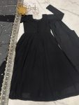 FANCY GEORGETTE POTLI BUTTON WORK GOWN PALAZZO WITH DUPATTA FESTIVE WEAR WHOLESALE PRICE ETHNIC GARMENT (3)