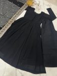 FANCY GEORGETTE POTLI BUTTON WORK GOWN PALAZZO WITH DUPATTA FESTIVE WEAR WHOLESALE PRICE ETHNIC GARMENT (3)