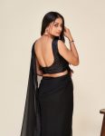 FANCY GEORGETTE SEQUENCE BORDER WORK SAREE WITH UNSTITCHED BLOUSE PARTY WEAR WHOLESALE PRICE ETHNIC GARMENT (1)