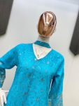 FANCY GEORGETTE SEQUENCE EMBROIDERY WORK TOP PALAZZO WITH DUPATTA PARTY WEAR WHOLESALE PRICE ETHNIC GARMENT (6)