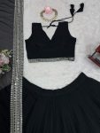 FANCY GEORGETTE THREAD SEQUENCE WORK LEHENGA CHOLI WITH DUPATTA PARTY WEAR WHOLESALE PRICE ETHNIC GARMENT (5)