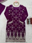 FANCY GEORGETTE THREAD WITH SEQUENCE WORK TOP SHARARA WITH DUPATTA FESTIVE WEAR WHOLESALE PRICE ETHNIC GARMENT (3)
