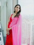 FANCY GEORGETTE TWO TONE SAREE WITH UNSTITCHED BLOUSE PARTY WEAR WHOLESALE PRICE ETHNIC GARMENT (3)