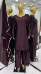 FANCY JAPAN SATIN PLIAN TOP SALWAR WITH DUPATTA FESTIVE WEAR WHOLESALE PRICE ETHNIC GARMENT (3)