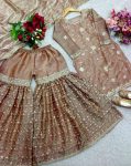 FANCY JIMMY CHOO EMBROIDERY SEQUENCE WORK TOP SHARARA WITH DUPATTA PARTY WEAR WHOLESALE PRICE ETHNIC GARMENT (3)