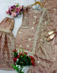 FANCY JIMMY CHOO EMBROIDERY SEQUENCE WORK TOP SHARARA WITH DUPATTA PARTY WEAR WHOLESALE PRICE ETHNIC GARMENT (3)