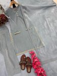 FANCY JIMMY CHOO EMBROIDERY WORK AND HAND WORK TOP FARSHI PALAZZO WITH DUPATTA FESTIVE WEAR WHOLESALE PRICE ETHNIC GARMENT (5)