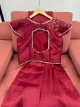 FANCY JIMMY CHOO PLAIN SAREE WITH UNSTITCHED BLOUSE PARTY WEAR WHOLESALE PRICE ETHNIC GARMENT (1)
