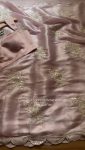 FANCY JIMMY CHOO THREAD SEQUENCE WORK SAREE WITH UNSTITCHED BLOUSE PARTY WEAR WHOLESALE PRICE ETHNIC GARMENT (7)