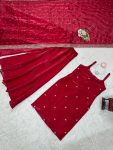 FANCY JIMMY CHOO THREAD SEQUENCE WORK TOP PALAZZO WITH DUPATTA PARTY WEAR WHOLESALE PRICE ETHNIC GARMENT (3)
