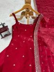 FANCY JIMMY CHOO THREAD SEQUENCE WORK TOP PALAZZO WITH DUPATTA PARTY WEAR WHOLESALE PRICE ETHNIC GARMENT (3)
