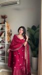 FANCY JIMMY CHOO THREAD SEQUENCE WORK TOP PALAZZO WITH DUPATTA PARTY WEAR WHOLESALE PRICE ETHNIC GARMENT (3)