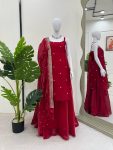 FANCY JIMMY CHOO THREAD SEQUENCE WORK TOP PALAZZO WITH DUPATTA PARTY WEAR WHOLESALE PRICE ETHNIC GARMENT (3)