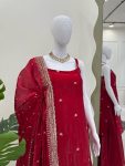 FANCY JIMMY CHOO THREAD SEQUENCE WORK TOP PALAZZO WITH DUPATTA PARTY WEAR WHOLESALE PRICE ETHNIC GARMENT (3)