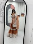 FANCY LILY NET EMBROIDERY CODING AND SEQUENCE WORK TOP SHARARA WITH DUPATTA FESTIVE WEAR WHOLESALE PRICE ETHNIC GARMENT (10)