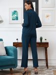 FANCY LYCRA PLAIN FORMAL WEAR TOP PANT WITH BLAZER PARTY WEAR WHOLESALE PRICE ETHNIC GARMENT (11)