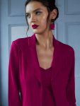 FANCY LYCRA PLAIN FORMAL WEAR TOP PANT WITH BLAZER PARTY WEAR WHOLESALE PRICE ETHNIC GARMENT (14)