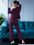 FANCY LYCRA PLAIN FORMAL WEAR TOP PANT WITH BLAZER PARTY WEAR WHOLESALE PRICE ETHNIC GARMENT (3)