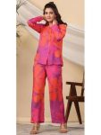 FANCY MUSLIN FLORAL PRINTED STITCHED CO-ORD SET RANI