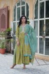 FANCY PURE COTTON DIGITAL PRINTED TOP BOTTOM WITH DUPATTA FESTIVE WEAR WHOLESALE PRICE ETHNIC GARMENT (5)